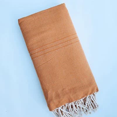 NAVYA TRIPLE ORANGE TURKISH TOWELS