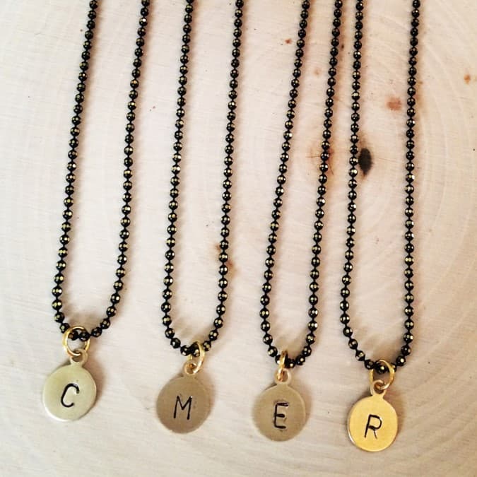 ALPHABET PENDENT NECKLACE