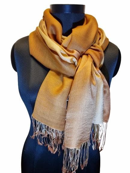 DESERT CASHMERE AND MULBERRY SILK SCARF