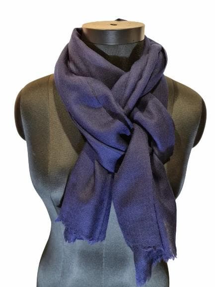 DEEP BLUE CASHMERE MERINO SCARF