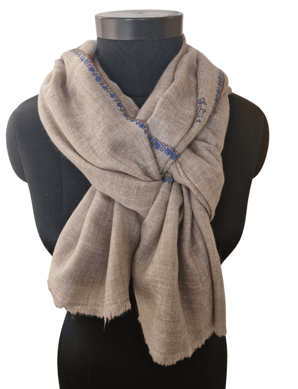 EDGE EMBROIDERED MOLE COLORED PASHMINA SHAWLS (6)
