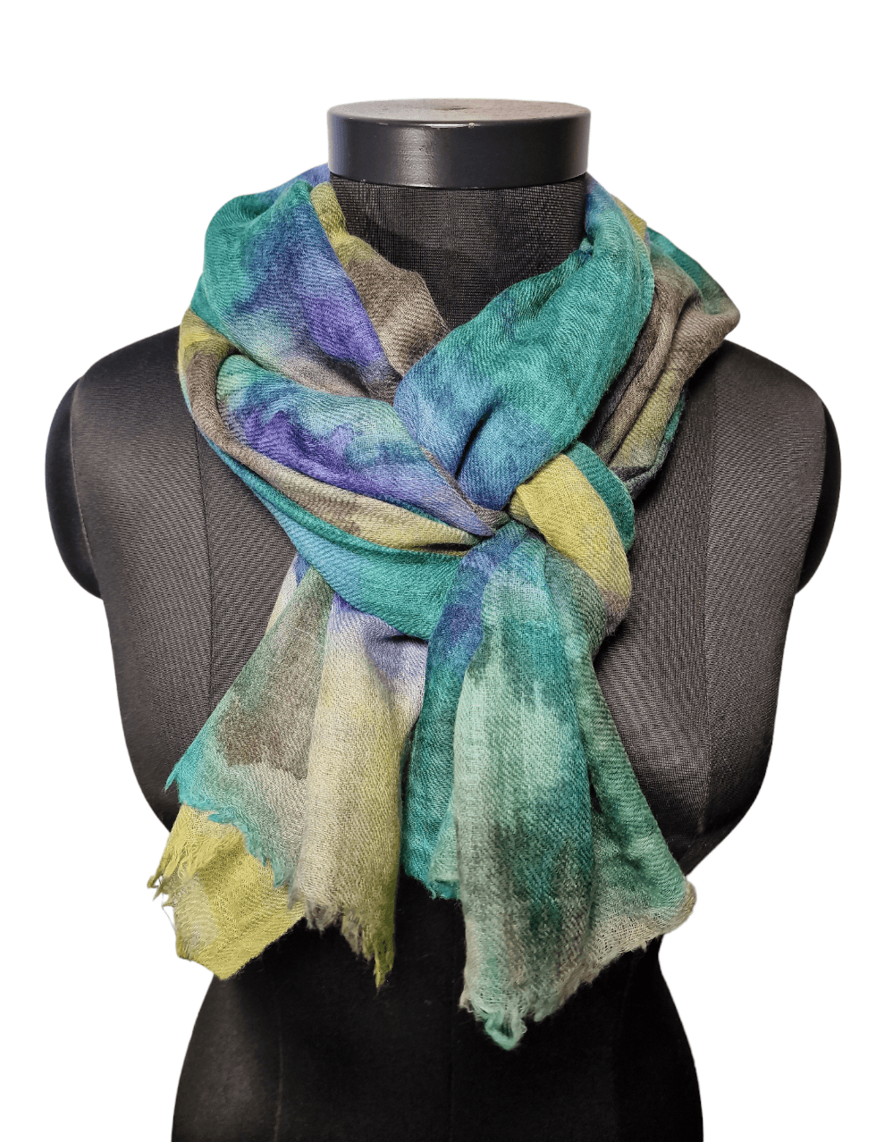 LIGHT AIRY COLORFUL MERINO WOOL SCARF