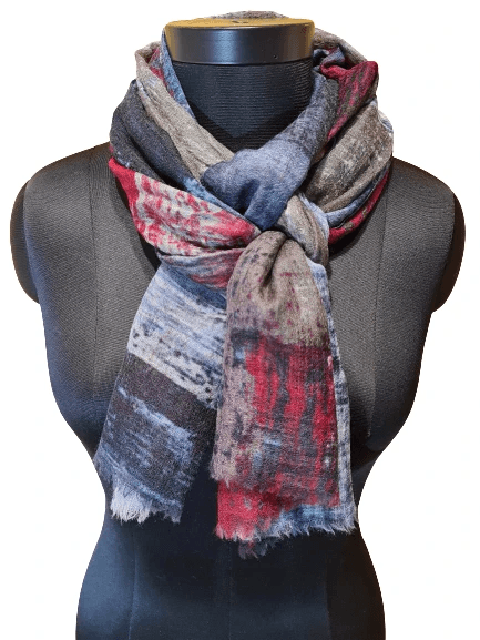 RUSTIC WOOL SILK SCARF
