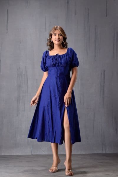 Front Gatther Dress