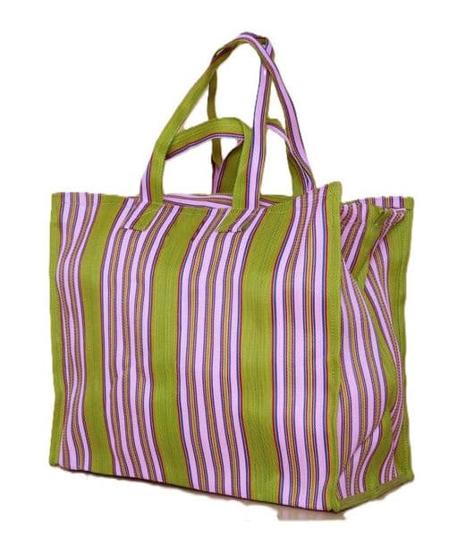 Olive violet nylon grocery shopping bags