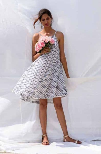 LILIA WHITE COTTON DRESS