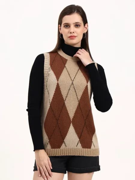 Mocha Grove Sleeveless Cardigan