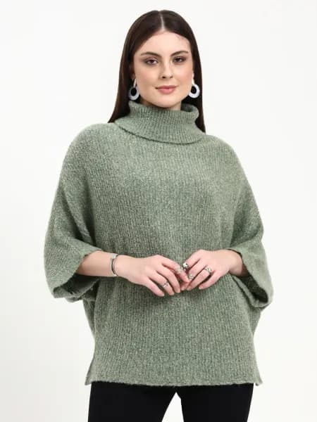 Seren Sage Mélange Pullover