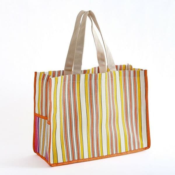 Orange Stripe Large Bag