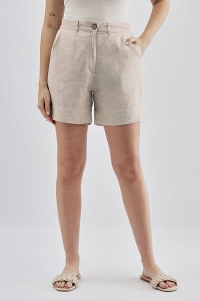 Beige Shorts