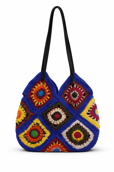 Indigo Hexa Bloom Tote