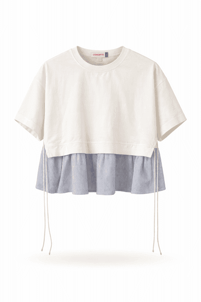 Layered Ease Contrast Top