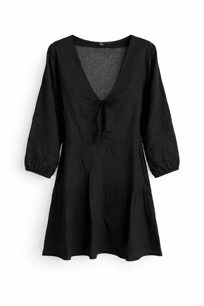 Midnight Ease Tiered Dress