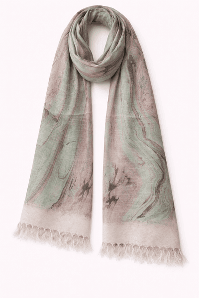 Verdant Marble Scarf