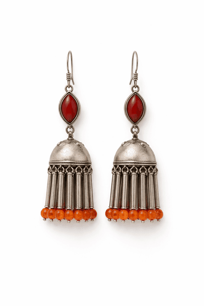 Scarlet Dome Jhumka
