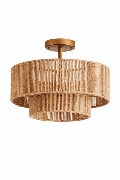 Terra Weave Dual-Tier Ceiling Light
