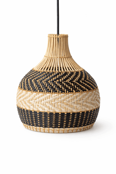 Artisan Dual-Tone Cane Pendant