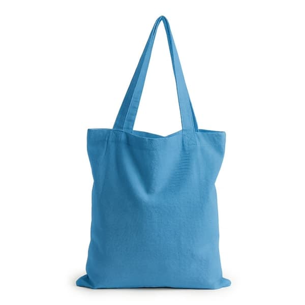 Raw Cotton Turquoise Tote