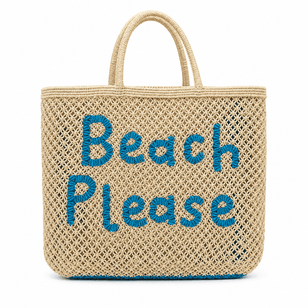 Beach Please Jute Tote