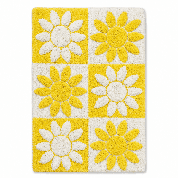 Sunny Bloom Tufted Bathmat