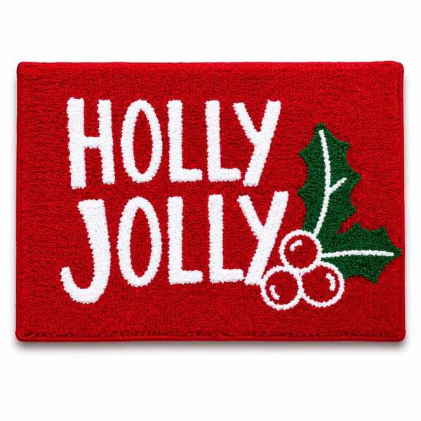 Holly Jolly Tufted Bathmat