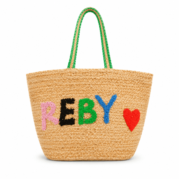 Reby Heart Jute Tote