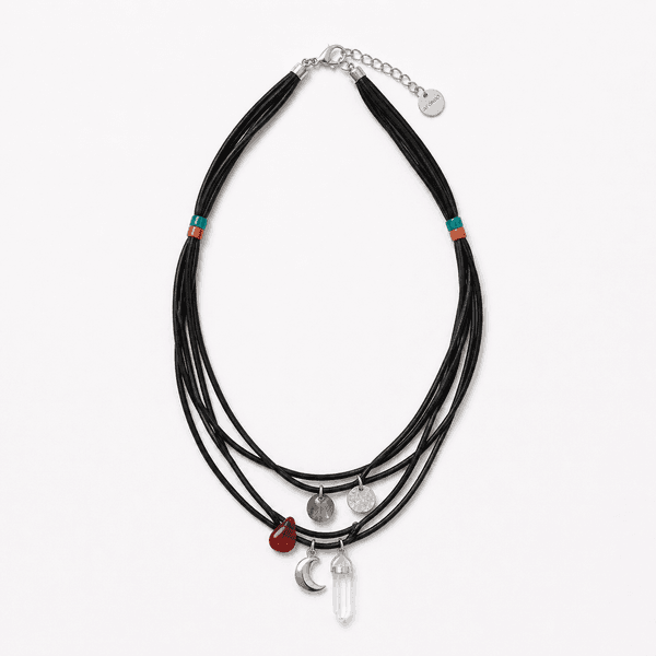 Midnight Talisman Layered Necklace