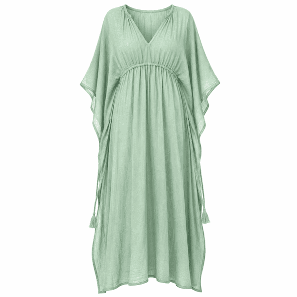 Sage Whisper Cotton Gauze Kaftan