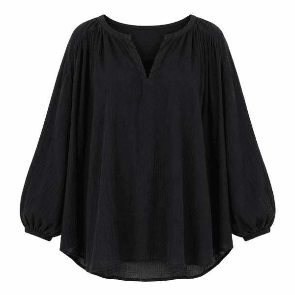 Black Breeze Cotton Tunic