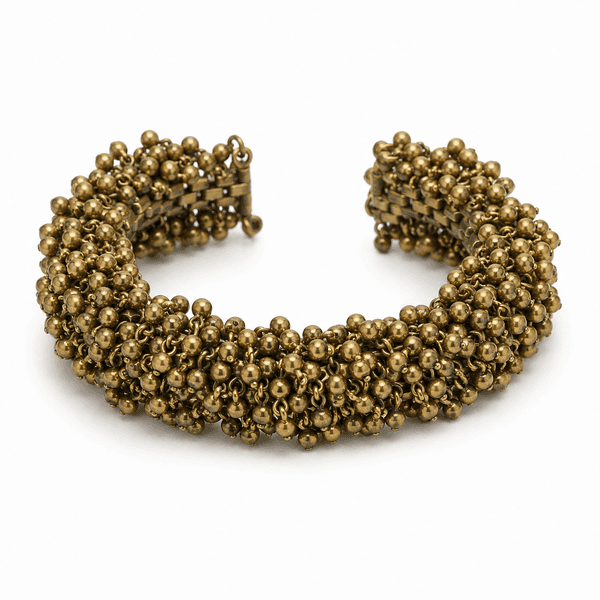 Vintage Brass Cluster Bracelet