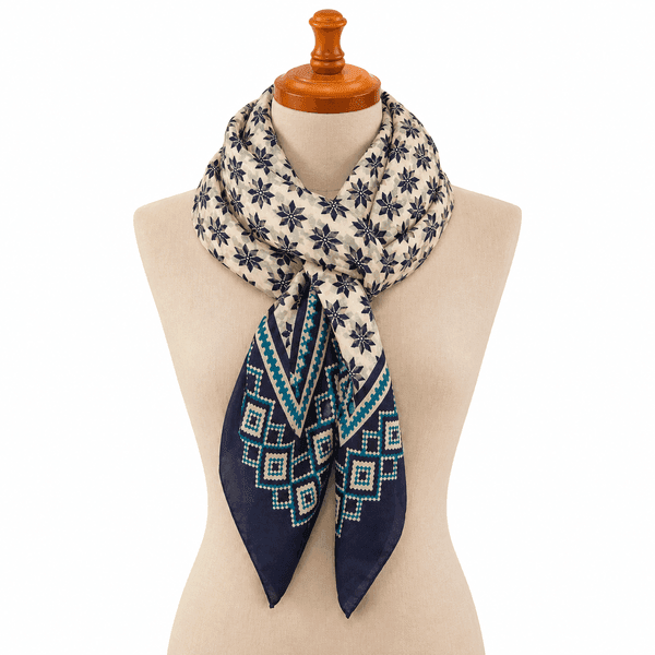 Midnight Star Silk Scarf