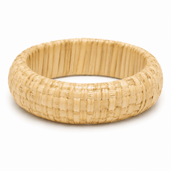 Ivory Basket Weave Bangle