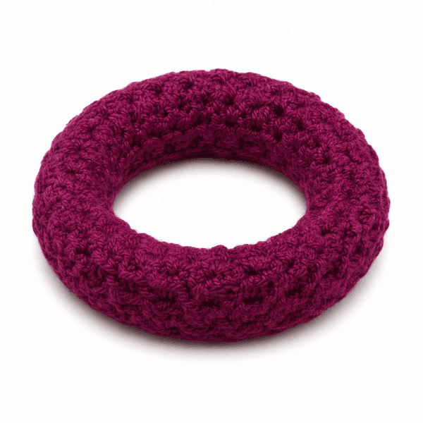 Berry Bloom Crochet Bangle