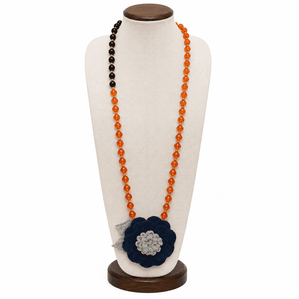 Midnight Bloom Pendant Necklace