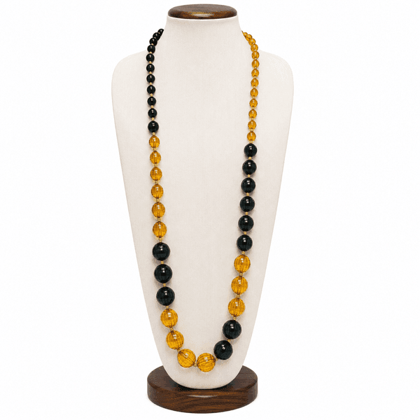 Golden Eclipse Opera Necklace