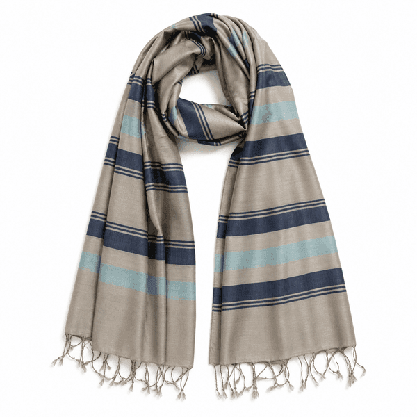 Azure Horizon Silk Modal Scarf