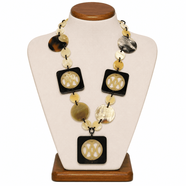 Heritage Mosaic Horn Statement Necklace