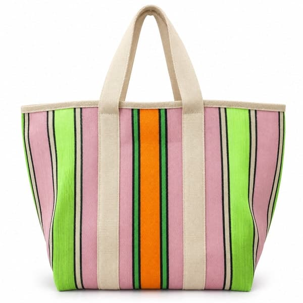Lumière Stripe Recycled Nylon Tote