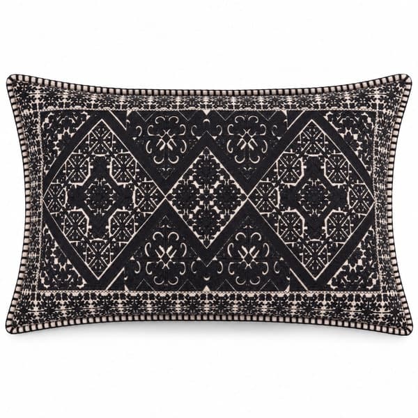 Midnight Heritage Linen Cushion Cover
