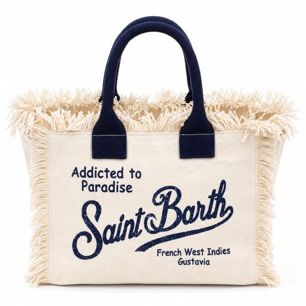 Retro Earthy Print Cotton Canvas Hobo Tote Bag
