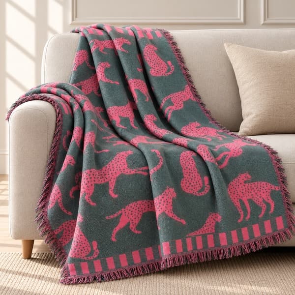 Kiara Wildcat Jacquard Luxe Throw