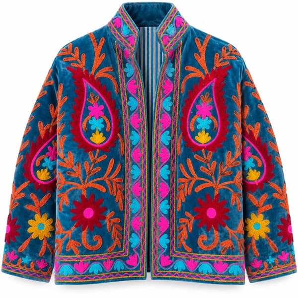Sienna Royale Suzani Velvet Jacket