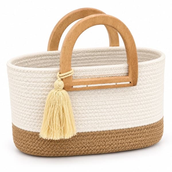 Amelia Natural Charm Cotton & Jute Tote Bag