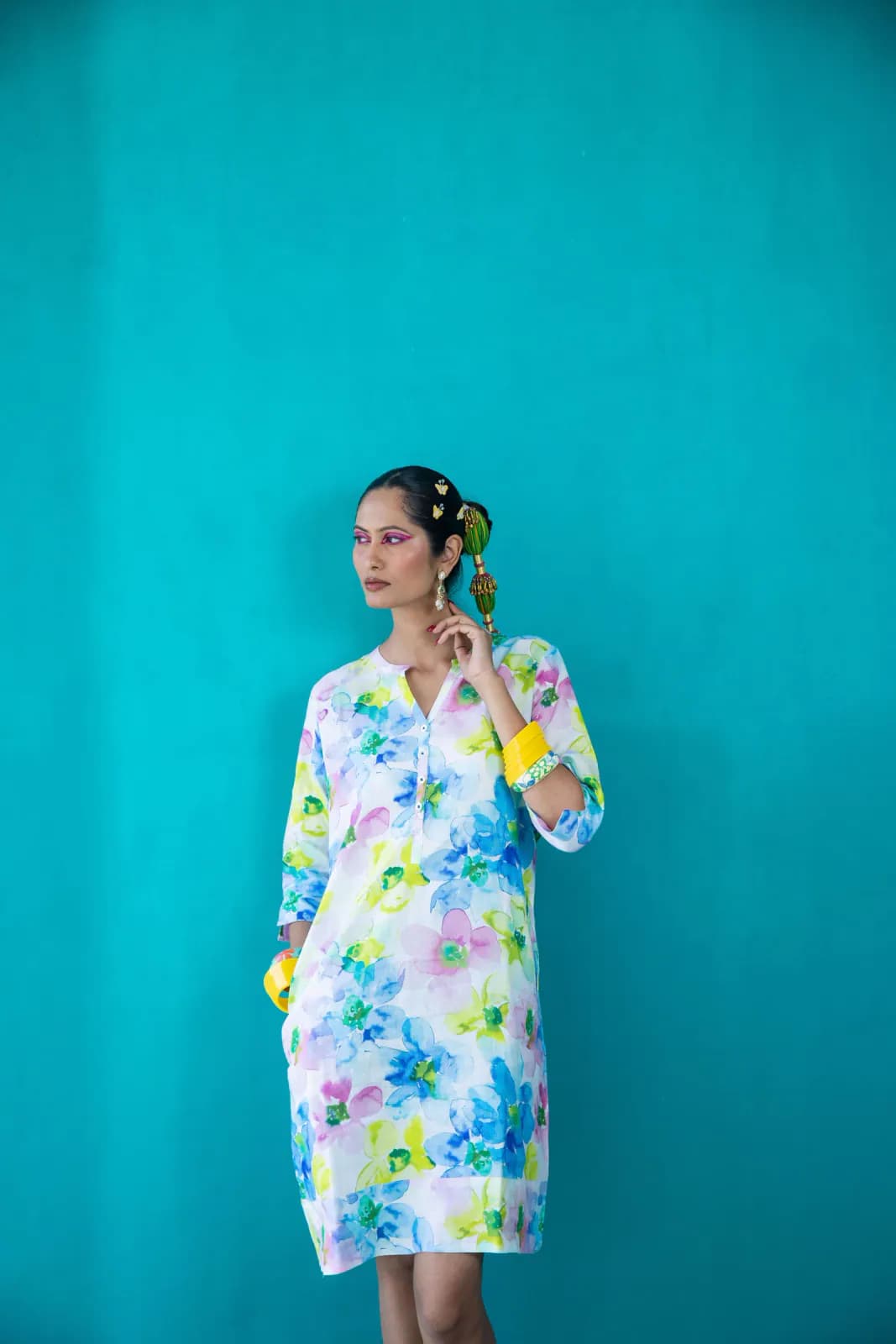 Murano Print Tunic Classic Dress