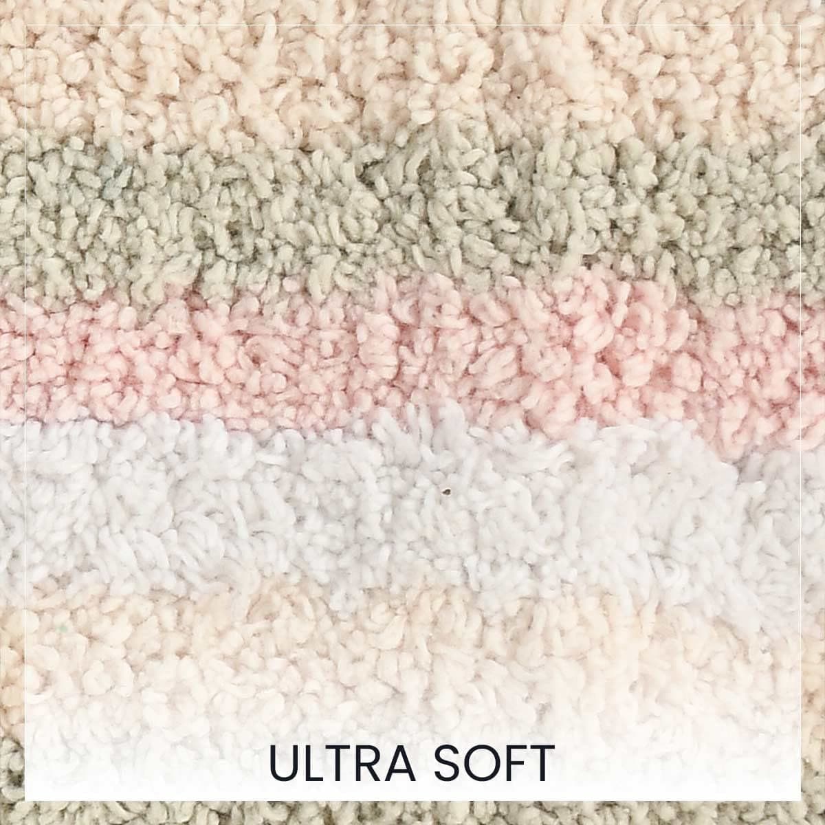 Striped Anti-Skid Bathmat & Contour Set