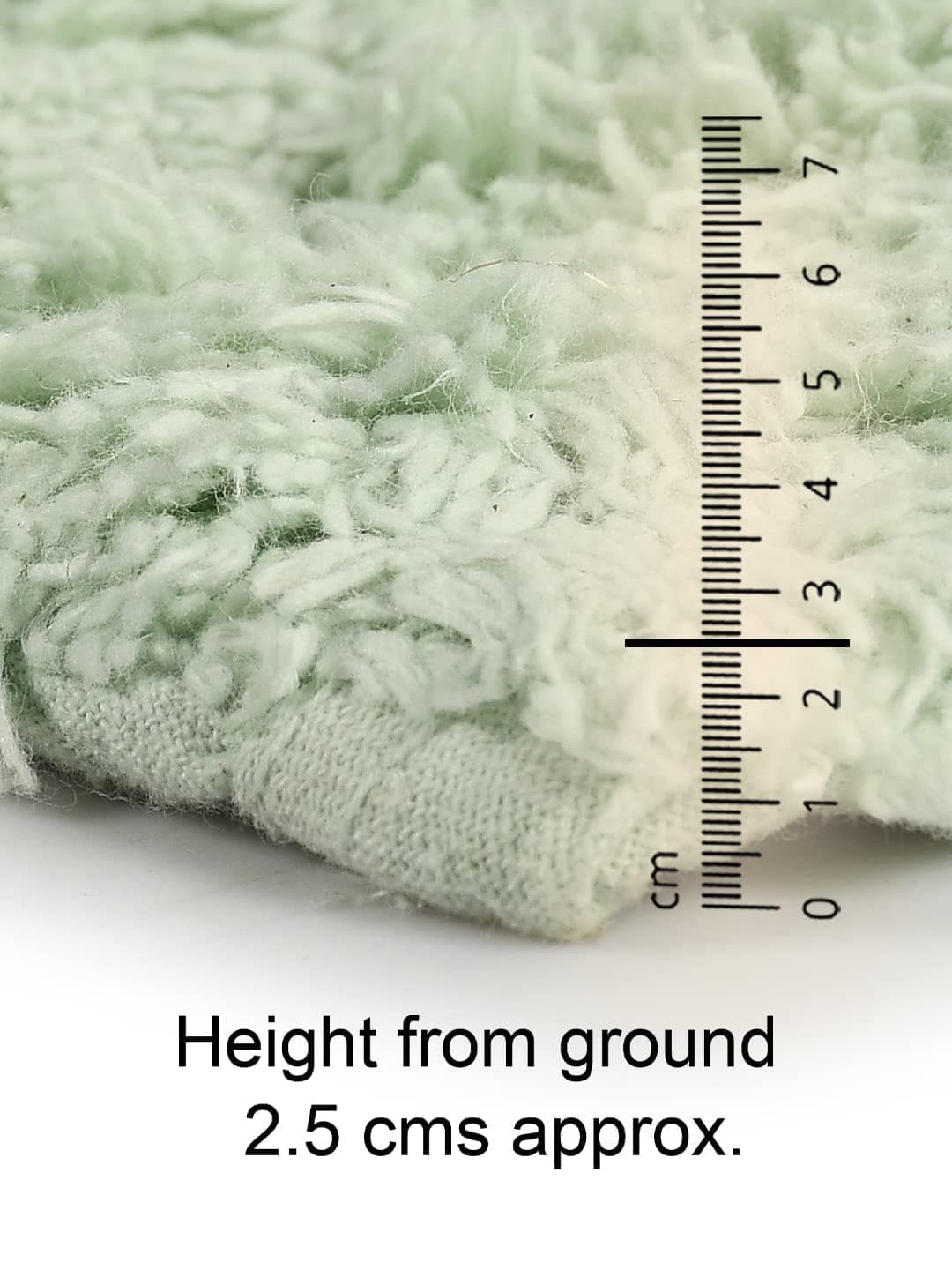 Solid Anti-Skid Cotton Bathmat and Contour Set for Bathroom, Mint