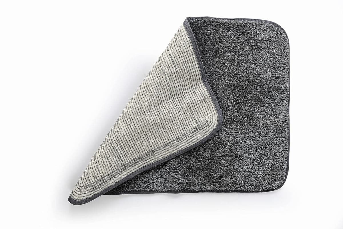 Anti-Skid Microfiber Bathmat, Charcoal