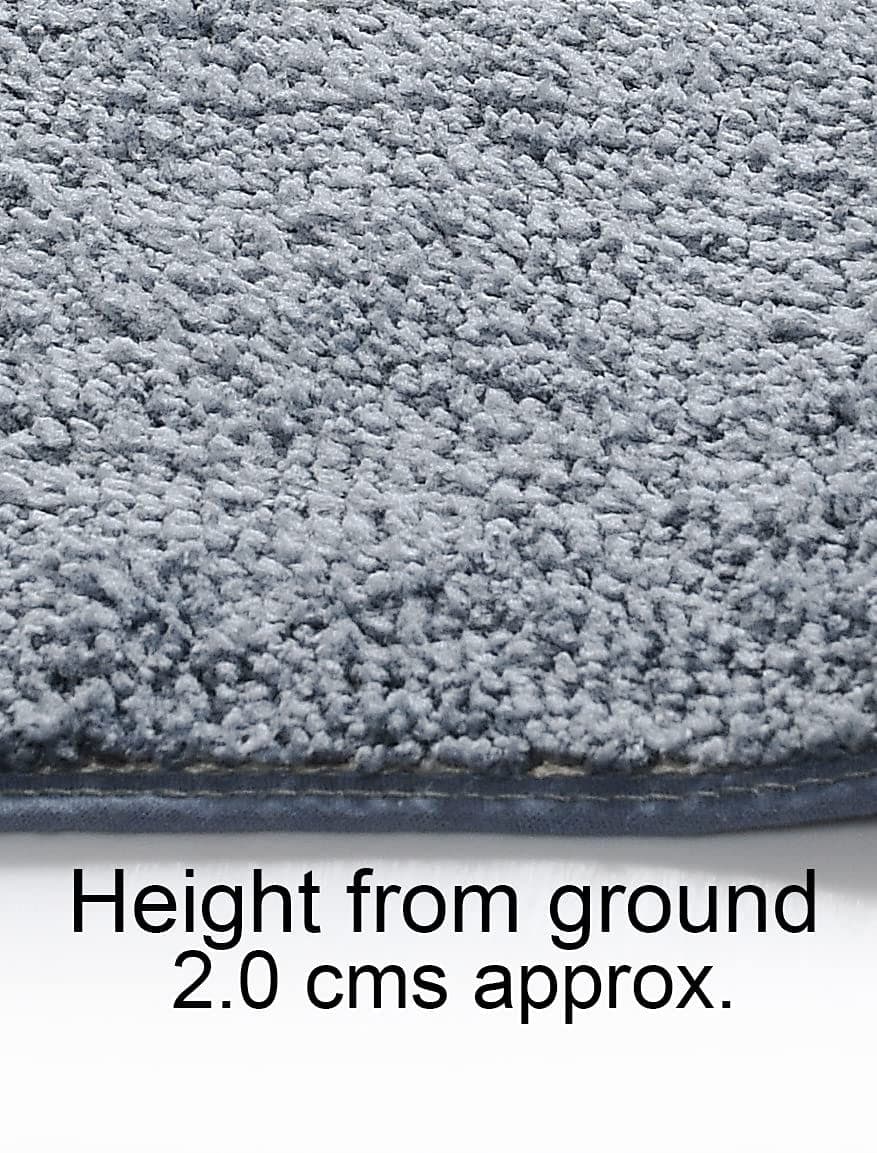 Anti-Skid Microfiber Bathmat, Blue