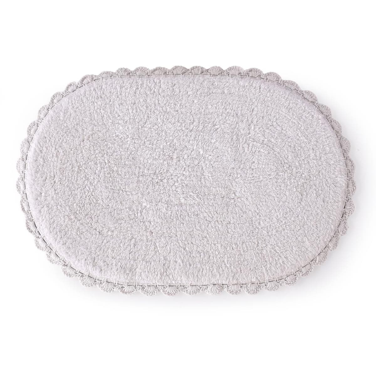 Super Soft Reversible Bath Mat/Bathroom Rug, White