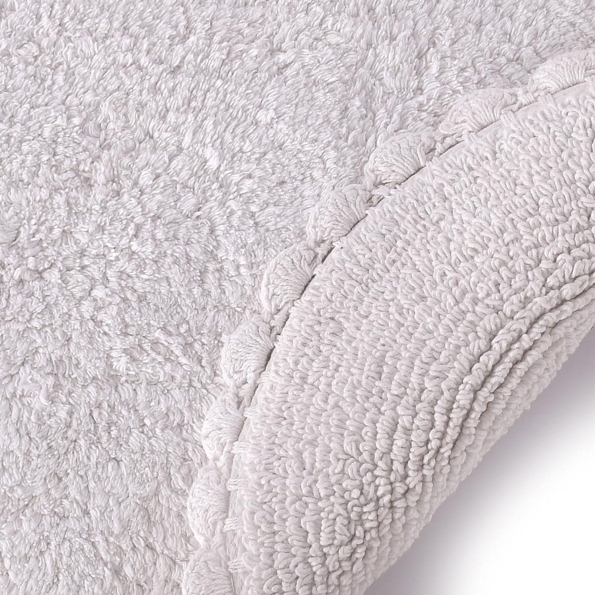 Super Soft Reversible Bath Mat/Bathroom Rug, White